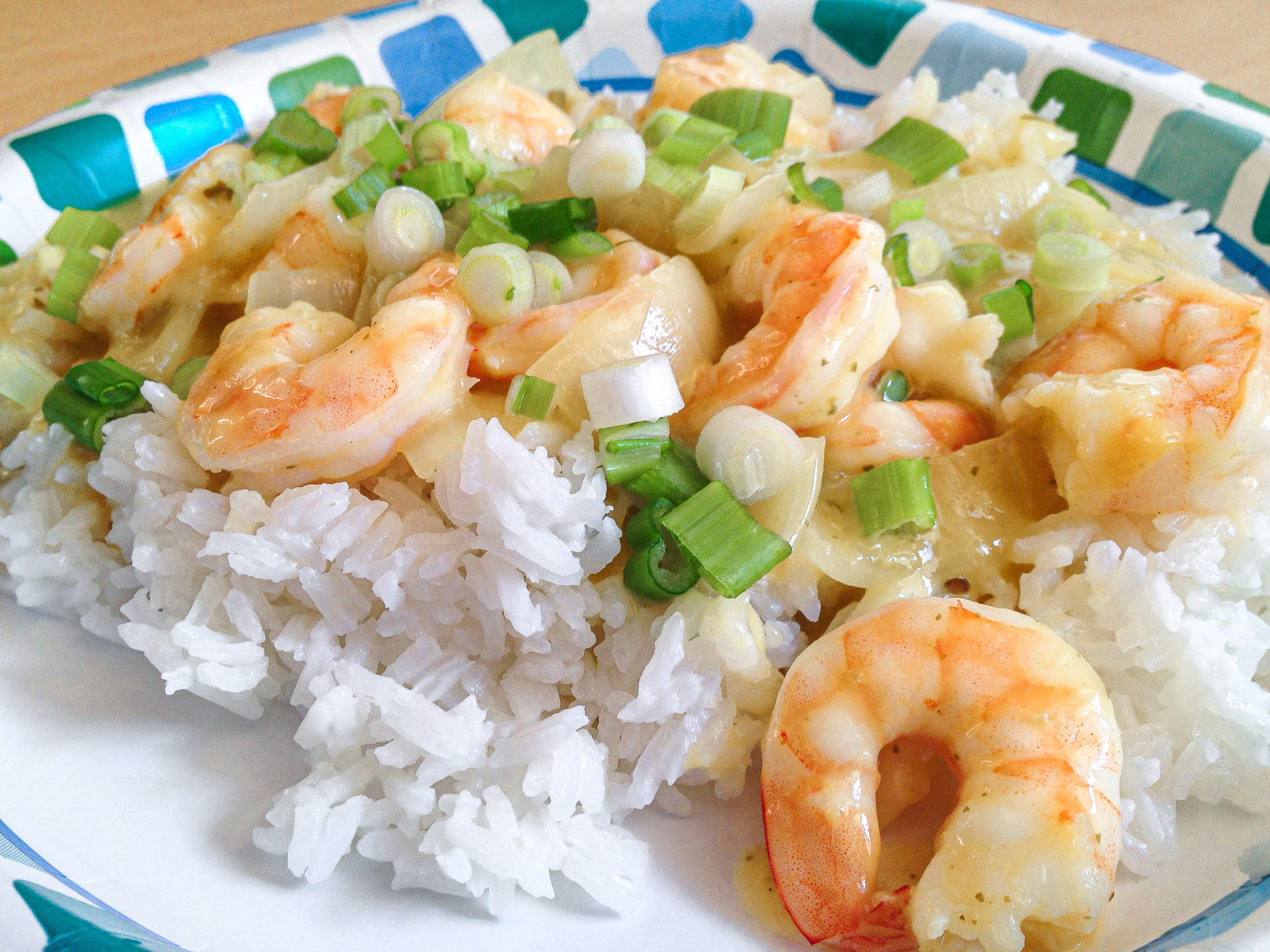 Garlic Lemon Shrimp w/Rice