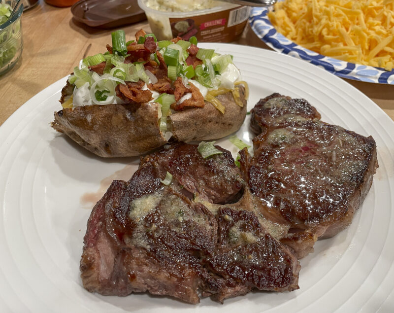 Steak & Loaded Baked Potato