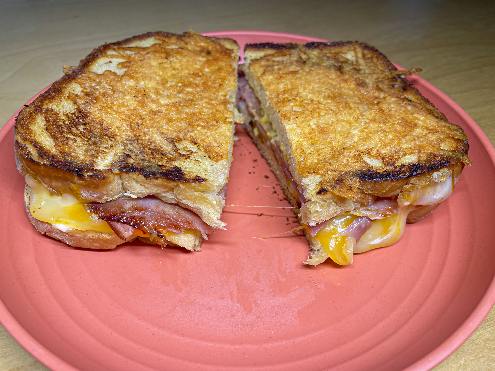 I Grilled a Ham and Cheese