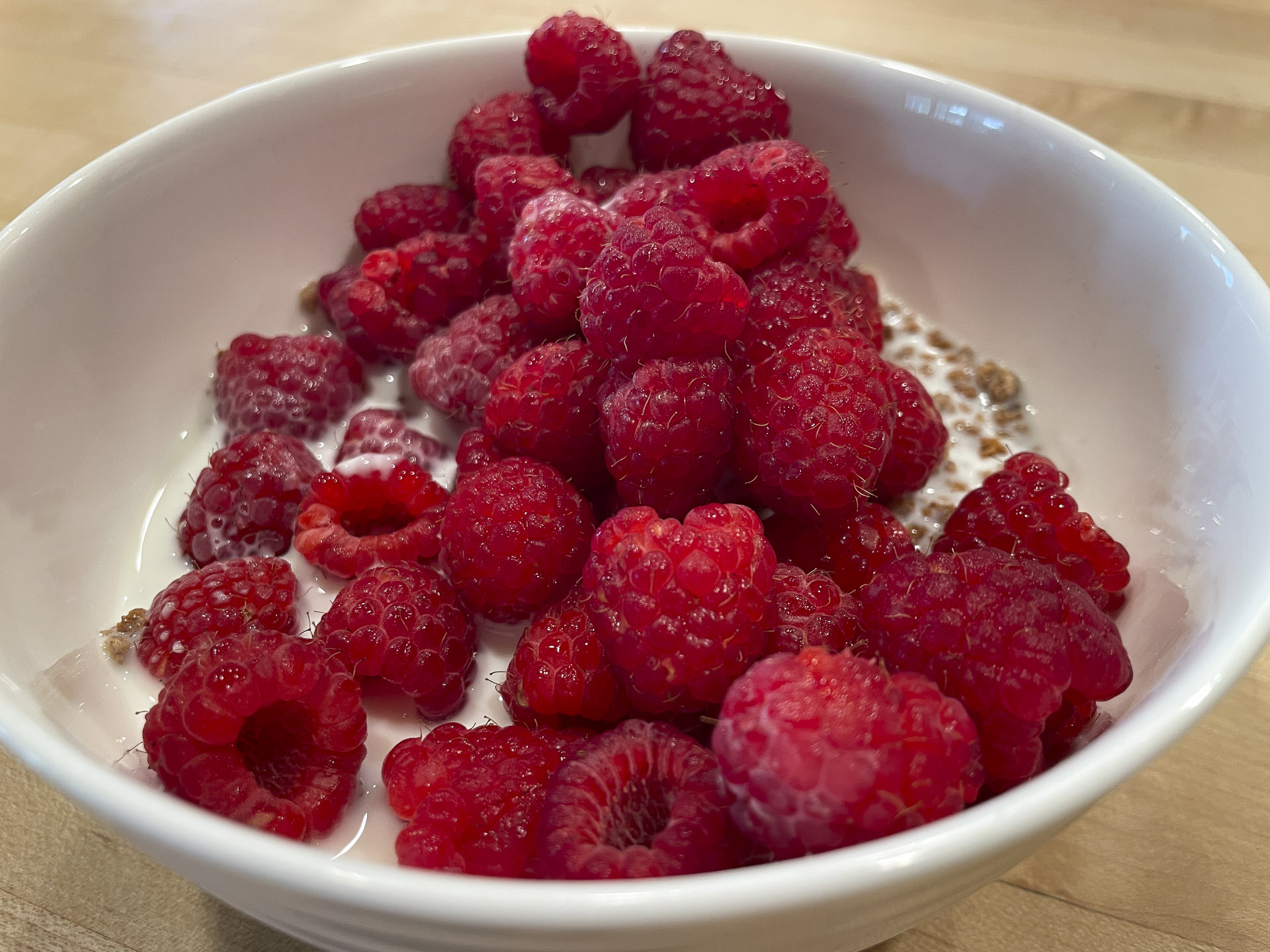 Raspberries and Grape Nuts