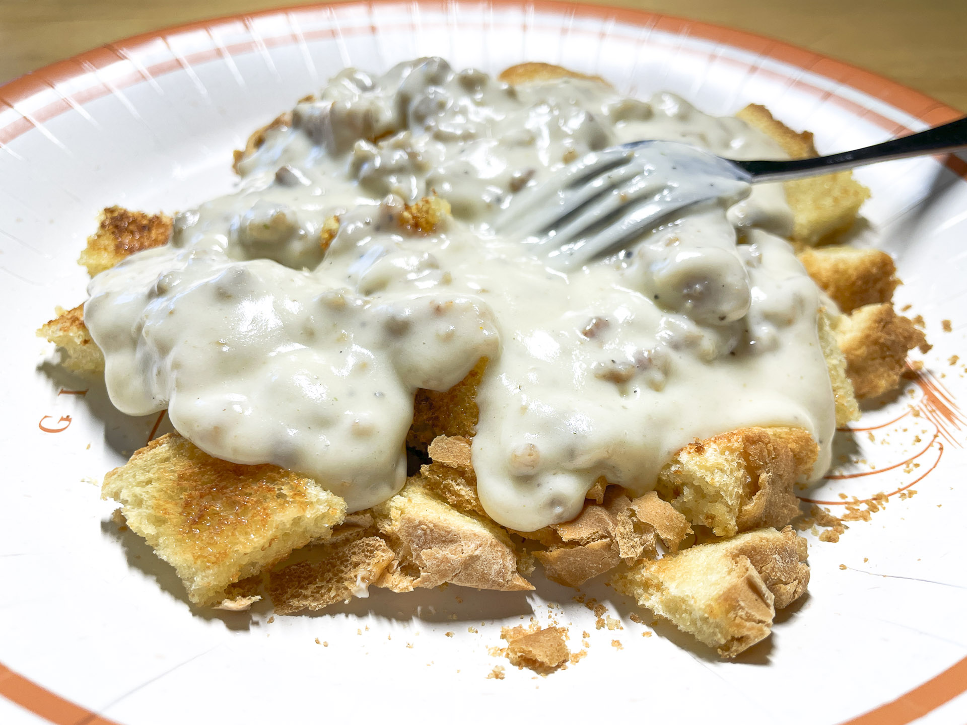 Creamed Chicken on Toast