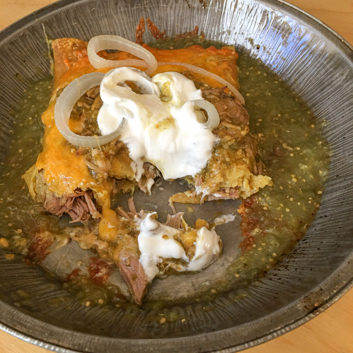 Chile Verde Enchiladas