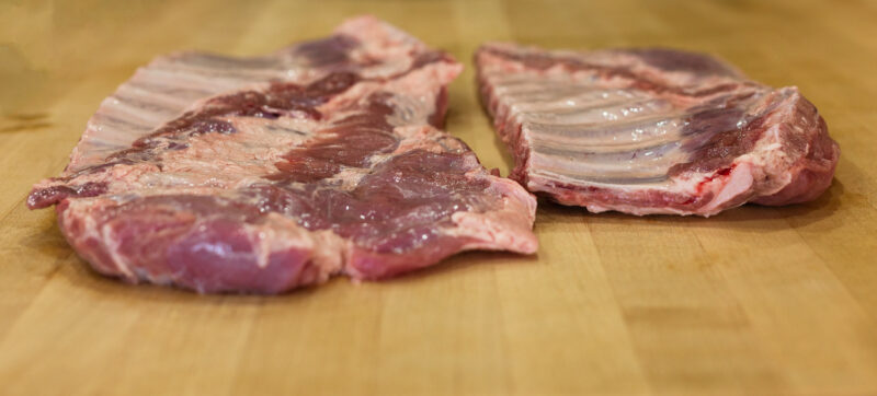 Raw Pork Ribs