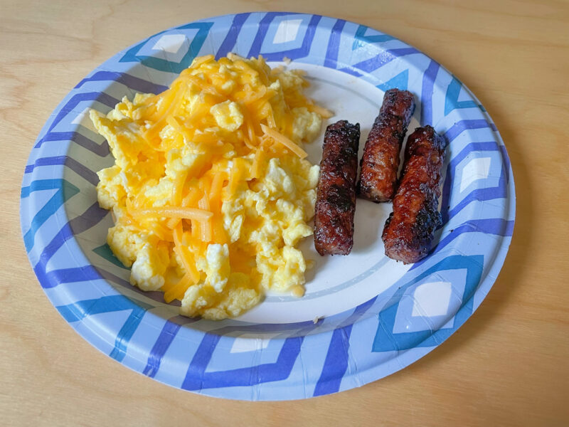 Sausage and Scrambled Eggs