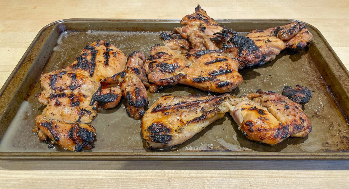 Chicken Thighs Just Off the Grill