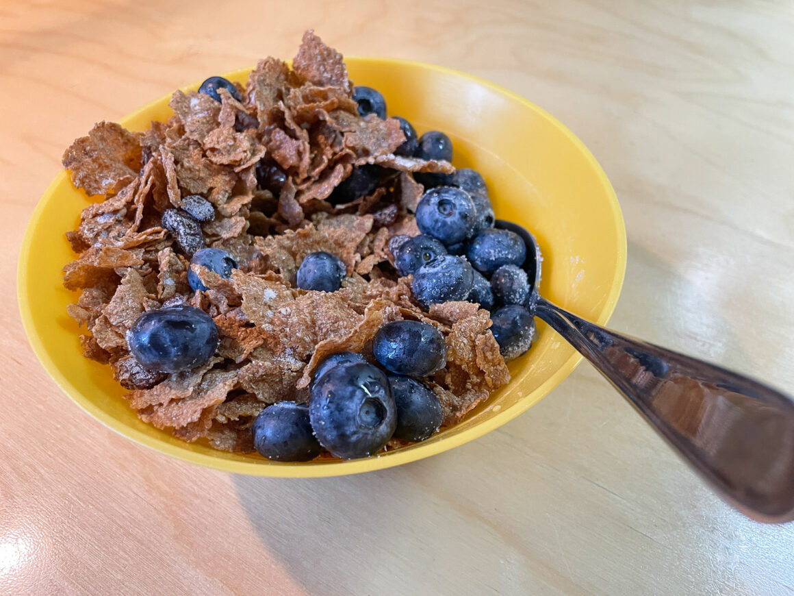 Raisin Bran w/ Blueberries