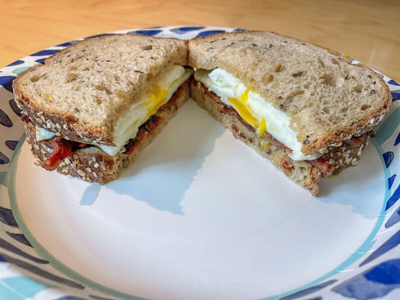 Bacon & Egg on Wheat