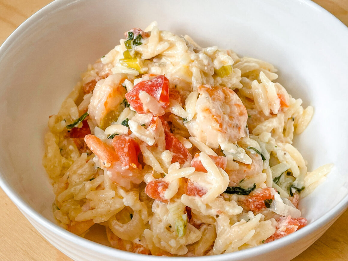 Orzo Garlic Shrimp