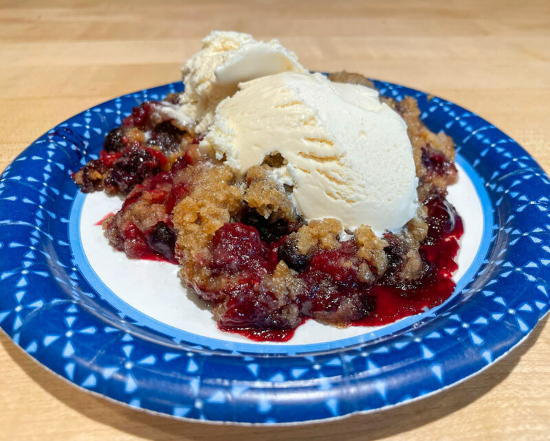 Black and Blue Berry Cobbler