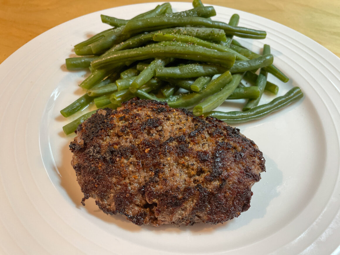 Pan Fried Ground Beef Patty