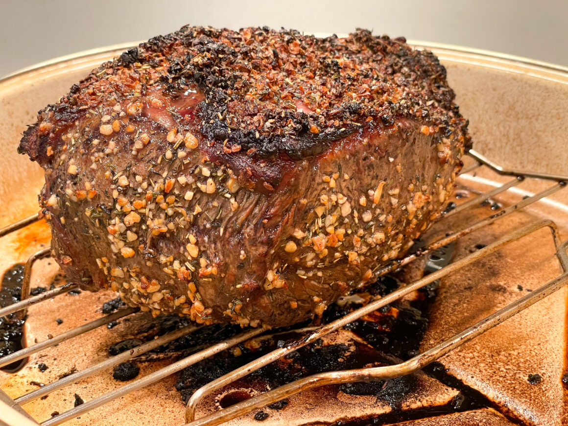 Garlic Encrusted Eye of Round Roast