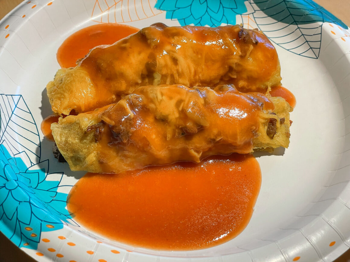 Enchiladas with Caldillo Sauce