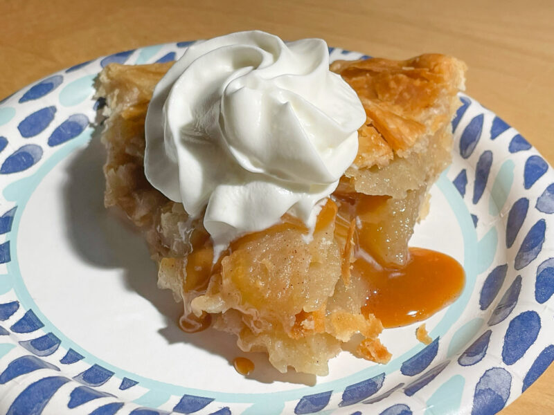 Slice of Caramel Apple Pie