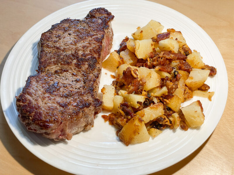 Strip Steak and Potatoes