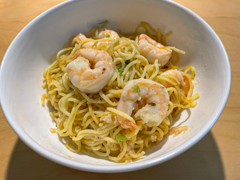 Shrimp with Ramen Noodles