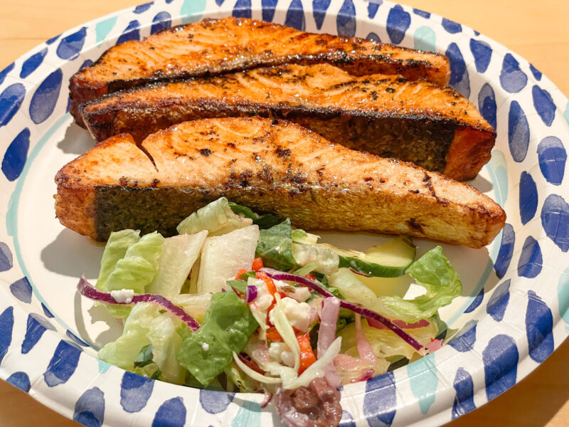 Salmon and Salad