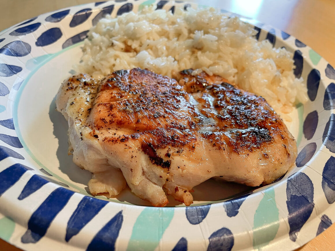 Fried Chicken Thigh with Rice