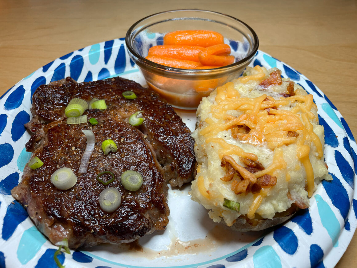 Rib Eye w/Twice Baked Potato