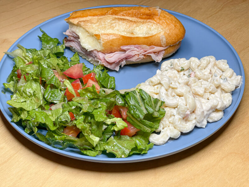 Ham and Cheese Sub w/Two Salads