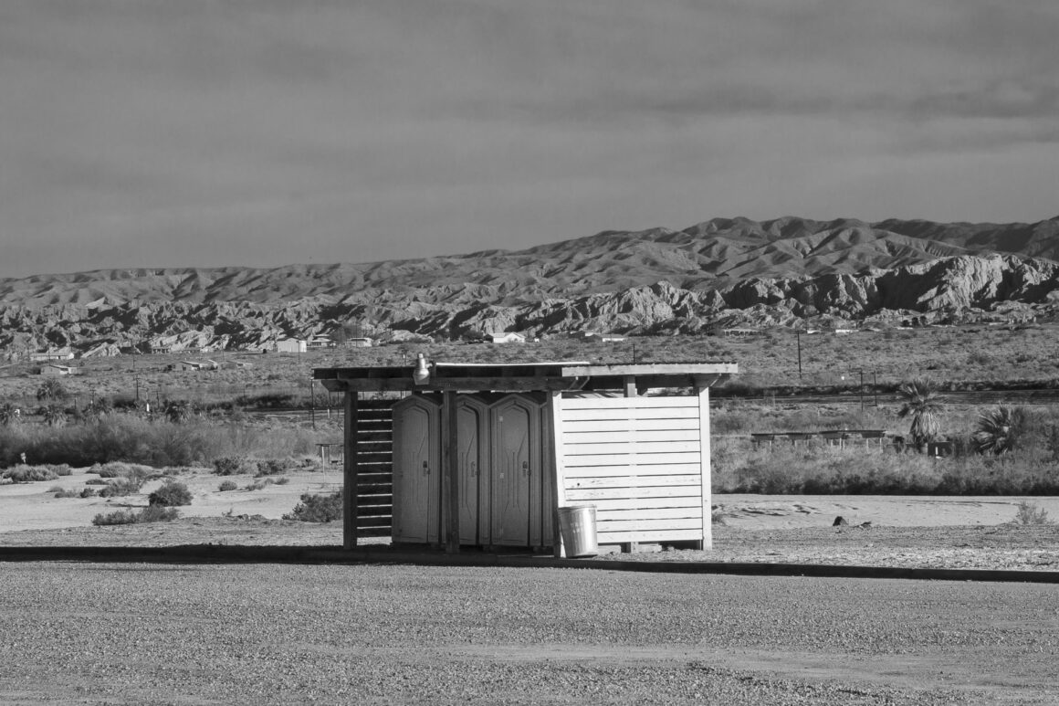 Toilets at Salton Sea