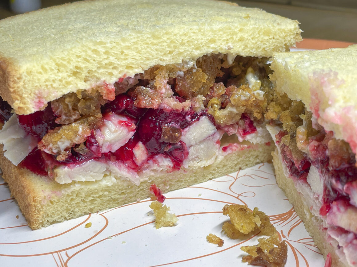 Thanksgiving Leftovers Sandwich