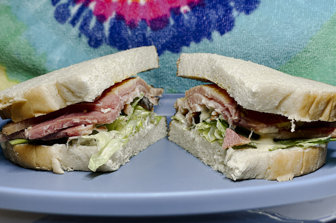 Smoked Ham on White