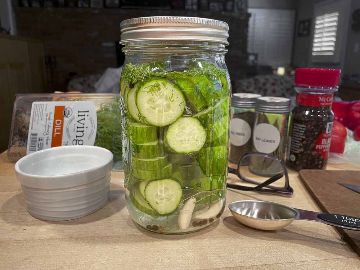 Refrigerator Quick Dill Pickle Slices