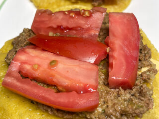 Beef and Tomato Tostadas