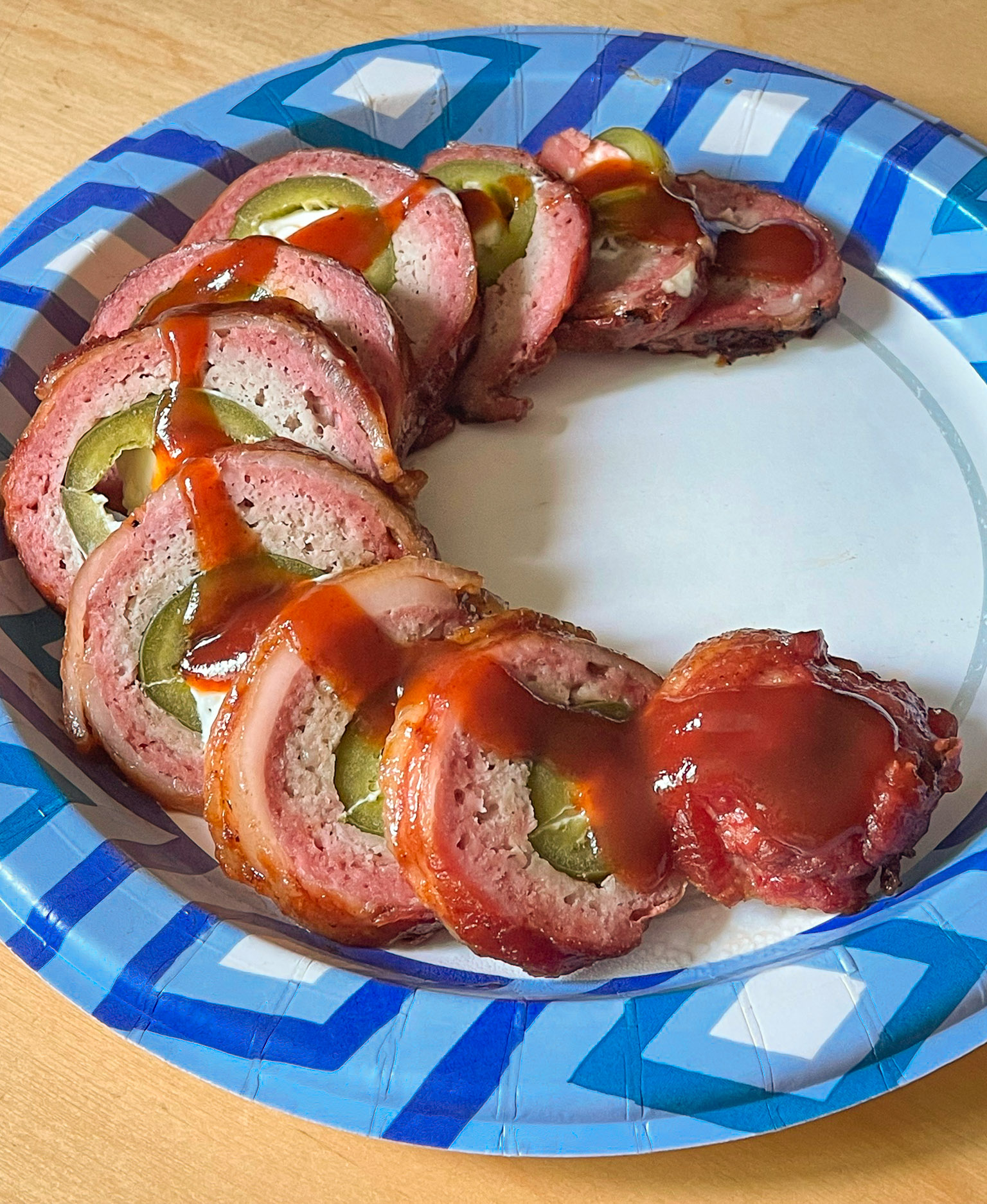 Smoked, Sliced, and Sauced Armadillo Egg