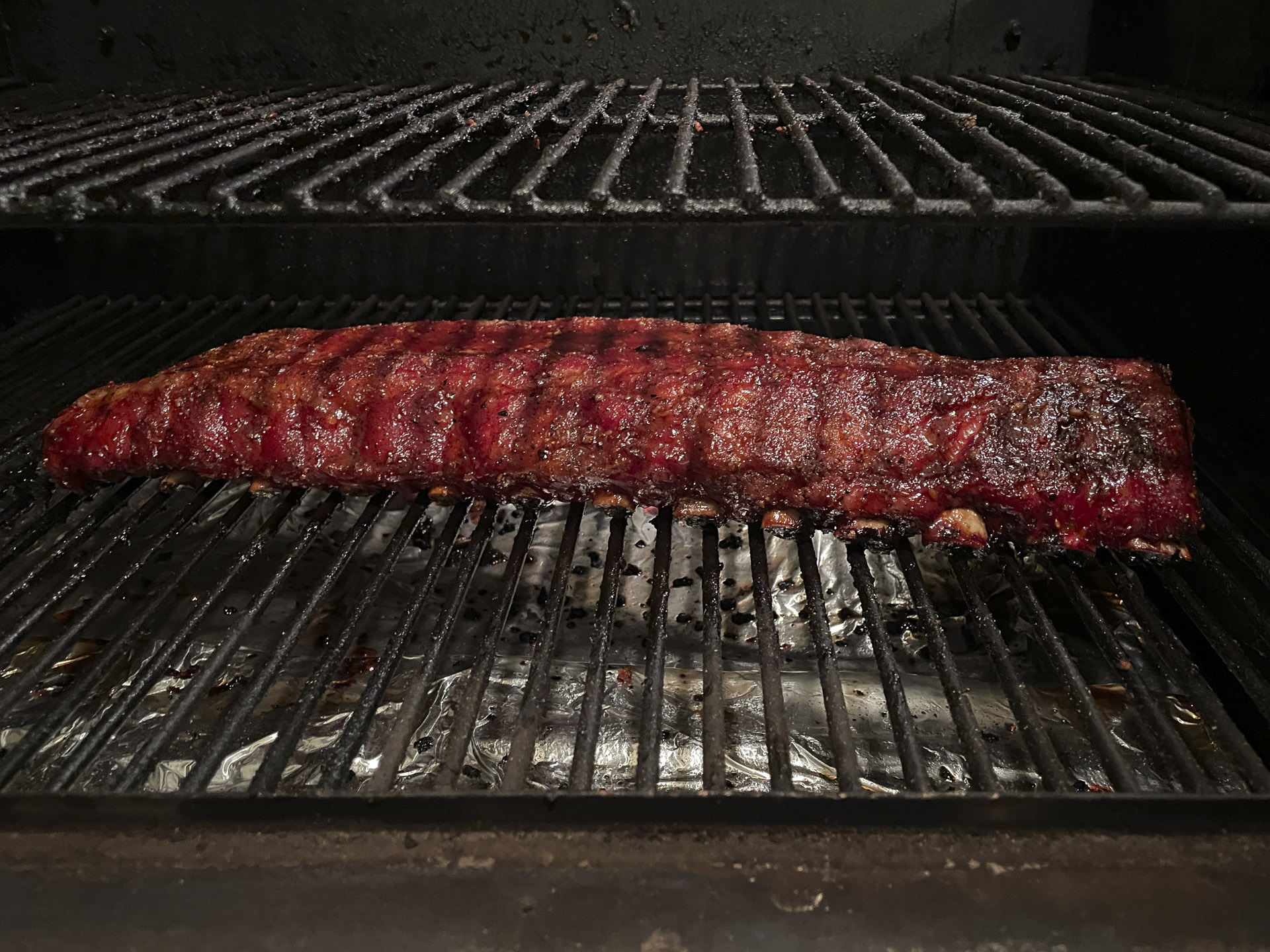 Ribs on the Smoker