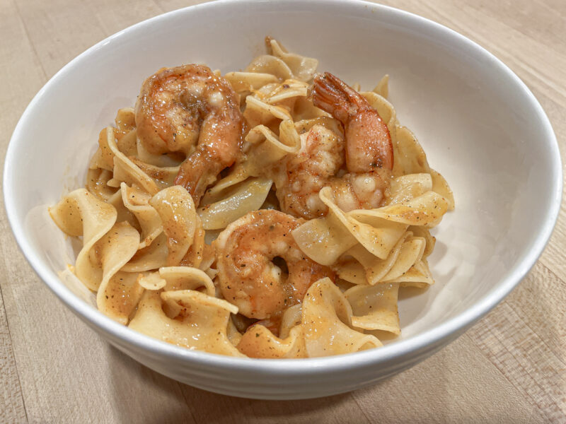 Shrimp & Spicy Garlic Noodles