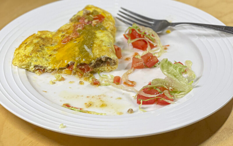 Two Egg Omelet w/Jalapeno Hot Sauce