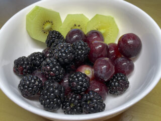 Blackberries, Grapes, and Kiwis
