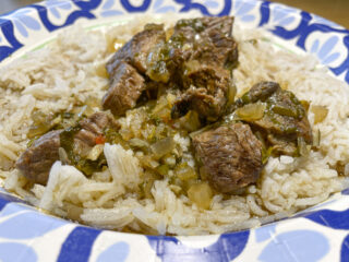 Beef w/Chiles & Rice