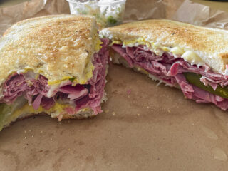 Corned Beef Sandwich on Rye Bread