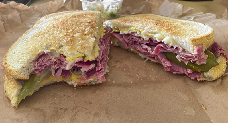 Corned Beef Sandwich on Rye Bread