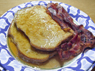 french toast and bacon