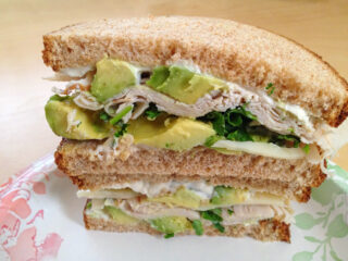 Avocado and Turkey Sandwich