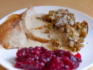 2013112ASliced Turkey, Dressing, Gravy, and Cranberry Sauce8_Web_1289