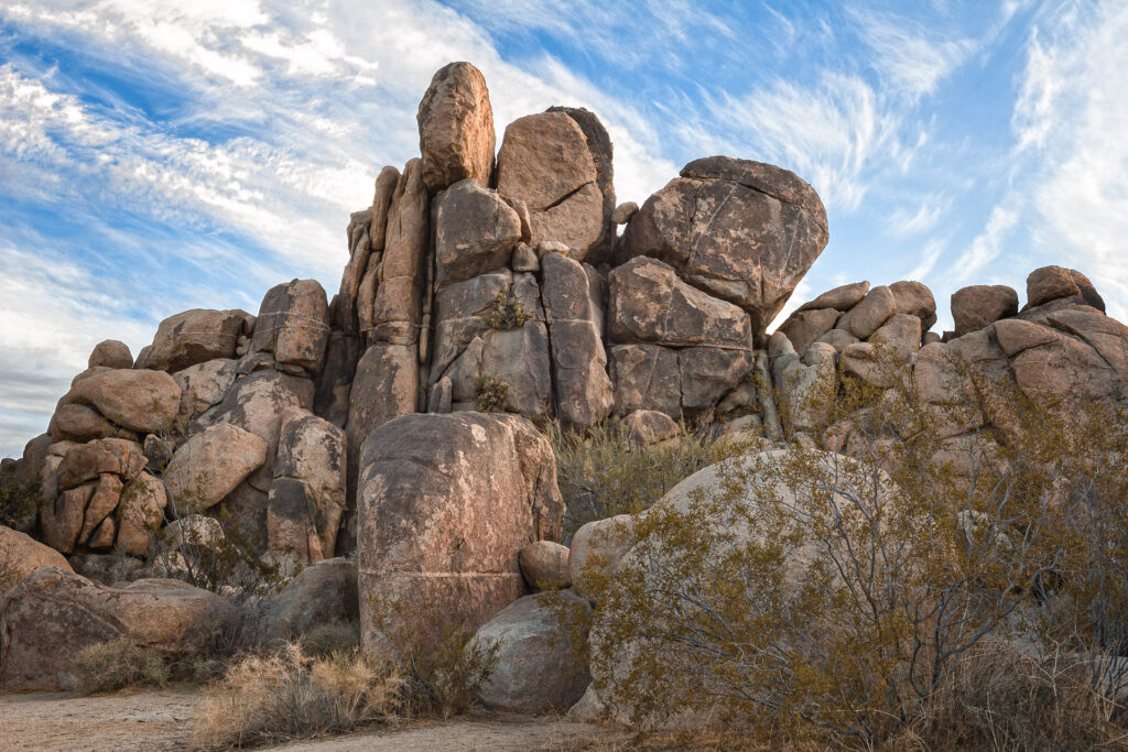 Boulders Below Clouds