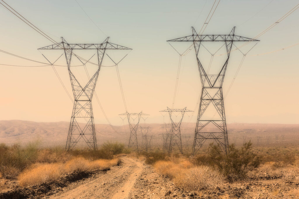Mecca Hills Powerlines