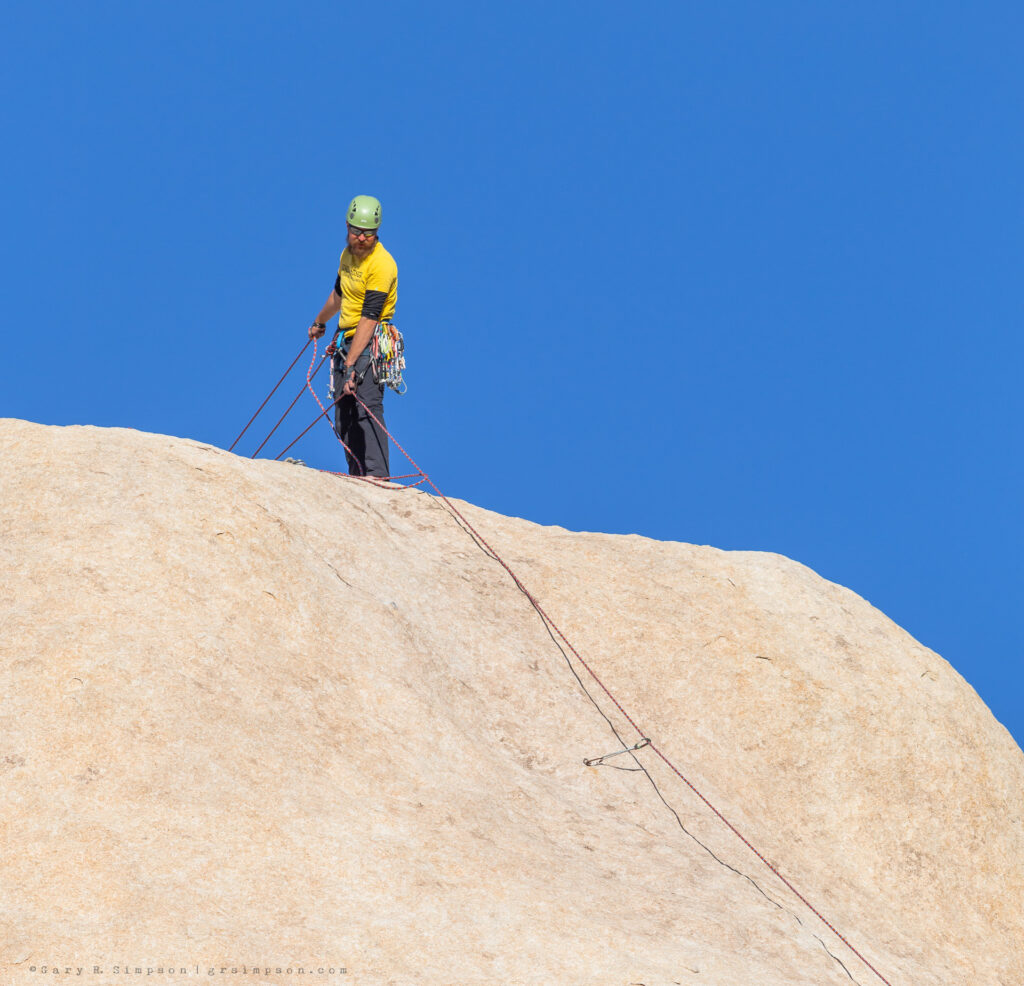 Climber on top