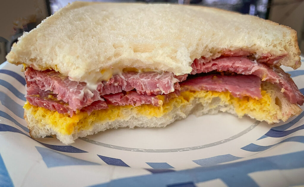 Corned Beef on White