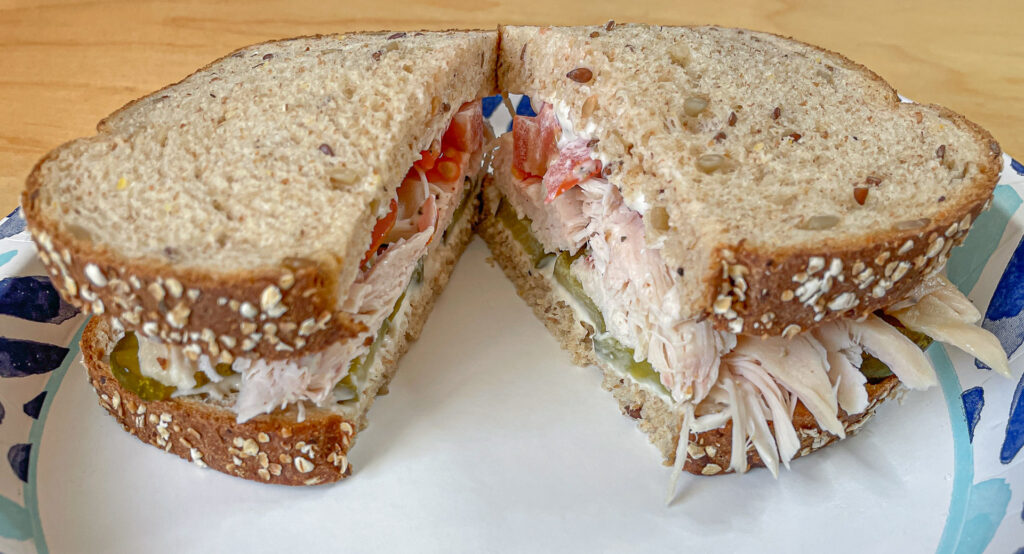 Chicken on Seven Grain Wheat