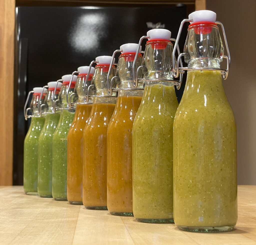 Three Flavors of Hot Sauce