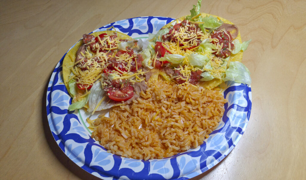 Two Tostados and Rice