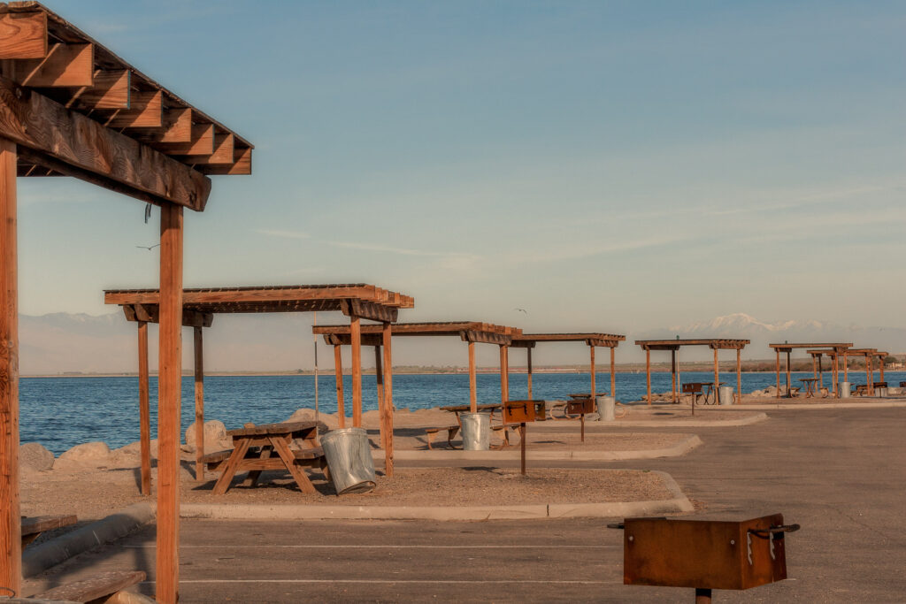 Picnic Area By The Sea