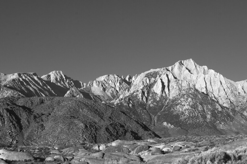 Eastern Escarpment Sierra Nevada Range near Lone Pine and the Alabama Hills