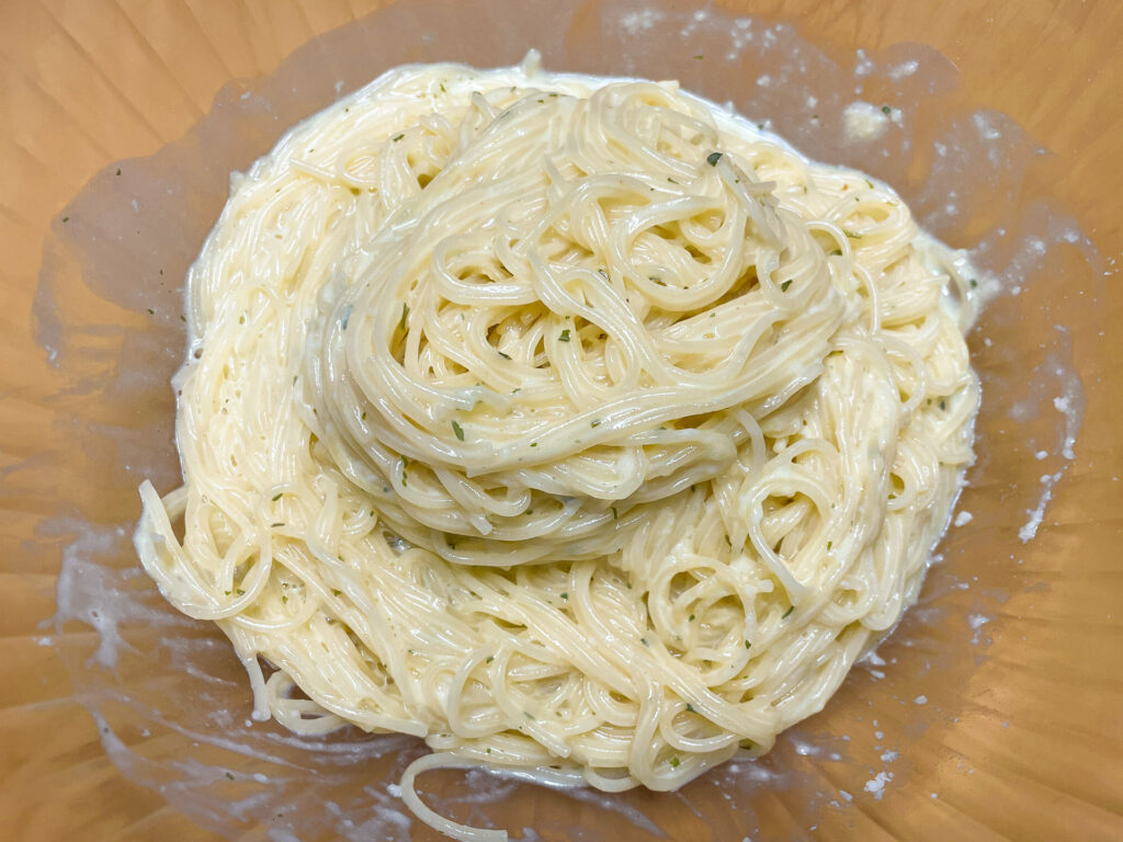 Pasta in Parmesan Cream Sauce