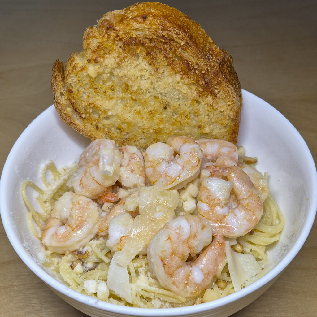 Shrimp w/Parmesan, Pecorino and Garlic